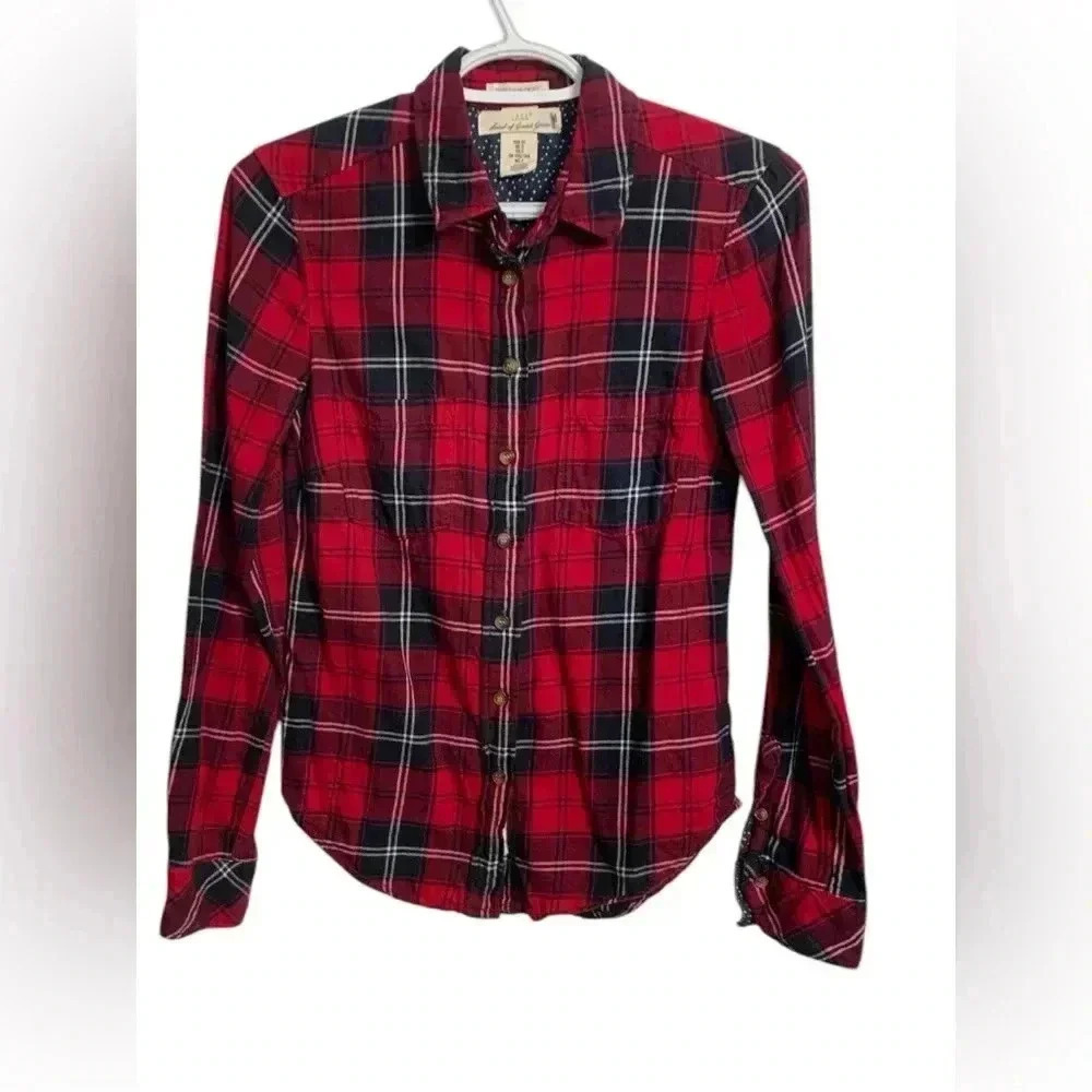 H&M lightweight flannel shirt, size 2, 100% cotton
